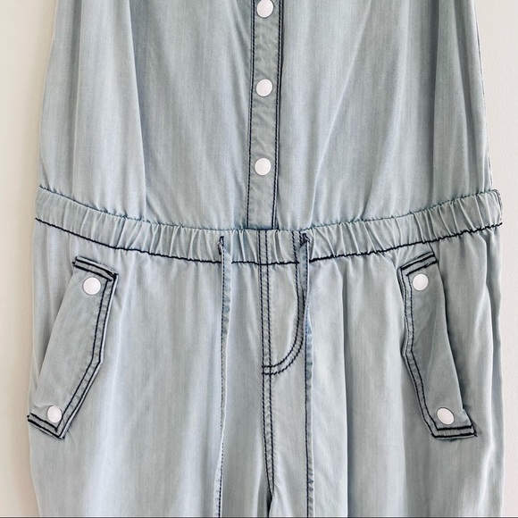 Ochirly Soft Denim Look Women’s Overalls - Picture 4 of 15